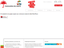 Tablet Screenshot of paragueriadelnorte.com